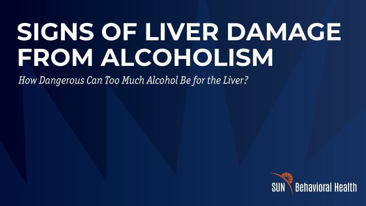 signs of liver damage from alcoholism